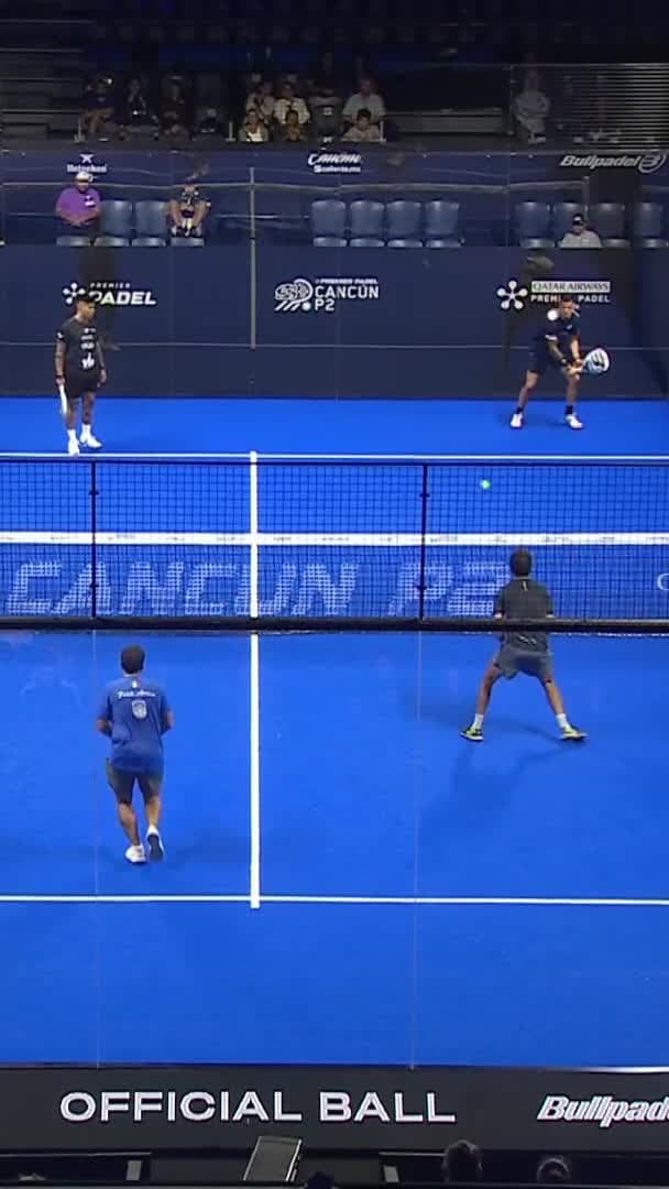 Nice smash by Acevedo