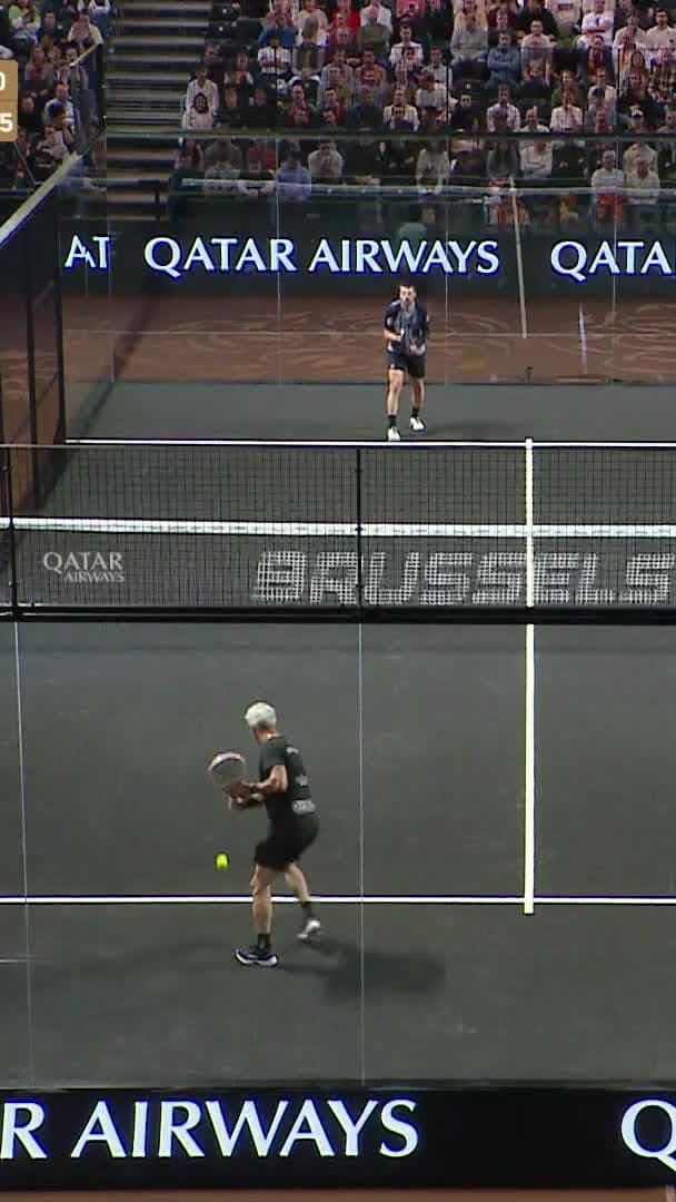 Lamperti smashes, and the fence gives him a hand